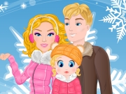 play Barbie Family Winter Trip