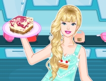 Barbie Jelly Swirl Cheesecake Slice