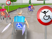 play 3D Wheelchair Race