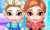 play Frozen Sisters: Washing Toys