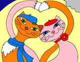 play Feline Romance Coloring