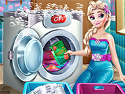 play Elsa Laundry Day