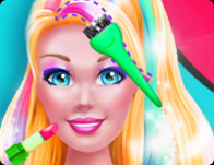 play Super Barbie Hair And Make Up