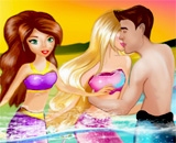 play Barbie Mermaid Kissing