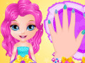 play Baby Barbie Glittery Nails