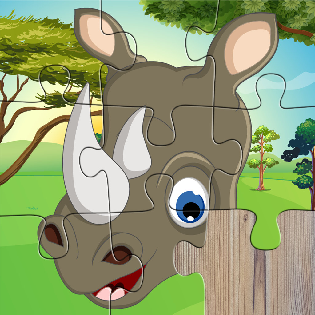 Safari Animals Jigsaw Puzzle - Cute Jigsaw Puzzles For Kids, Preschool Toddlers And Boys And Girls