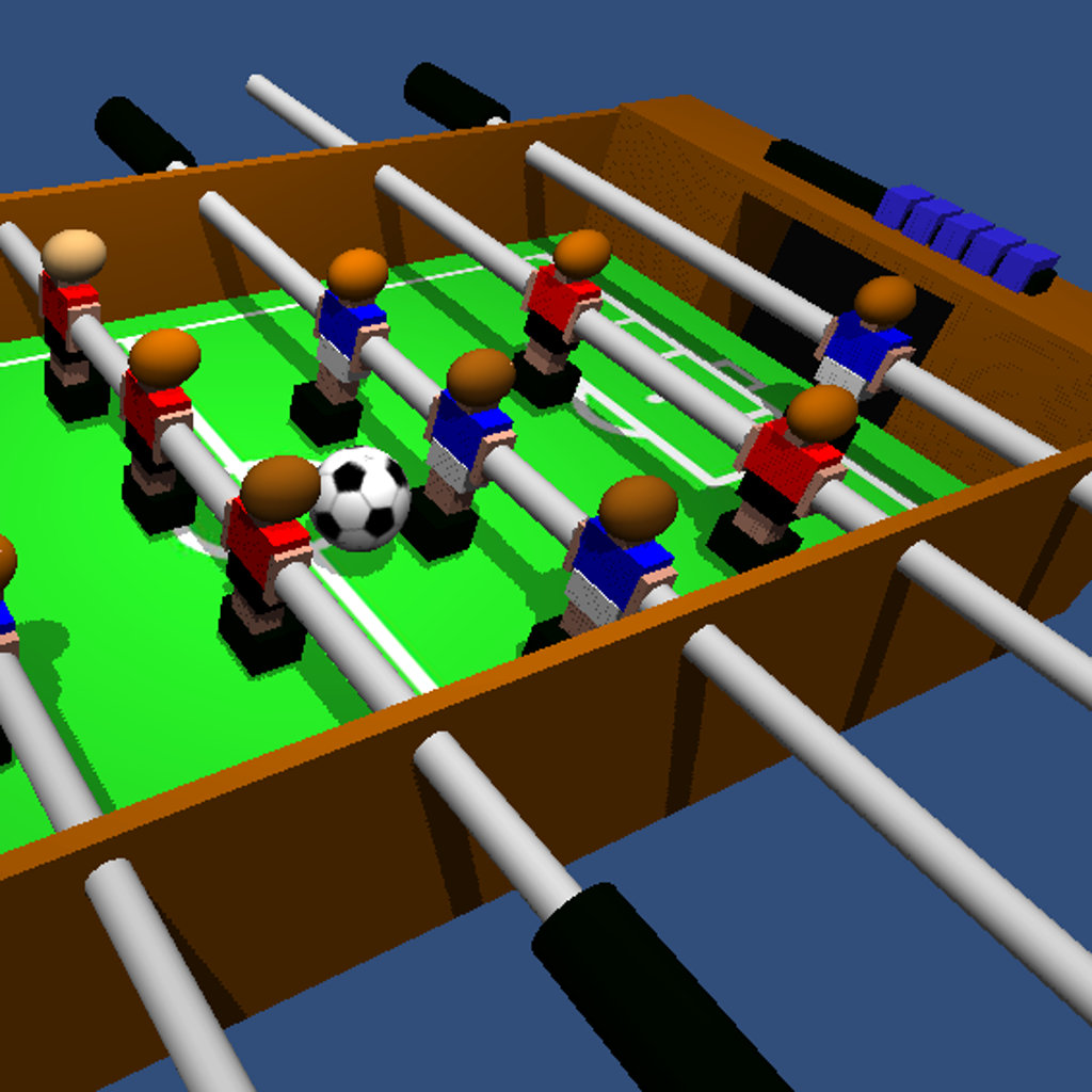 Table Football, Table Soccer, Foosball. 3D