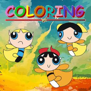 Kids Coloring Book For Powerpuff Edition