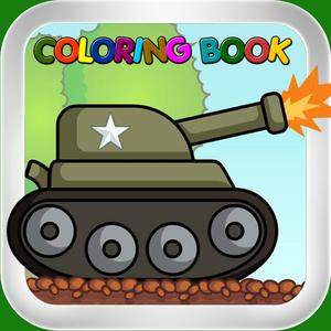 Kids Coloring Book For Tanks World Edition