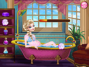 play Pregnant Elsa Queen Makeover Spa