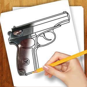 Learn How To Draw : Guns And Pistols