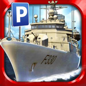 Navy Boat Parking Simulator Game - Real Army Sailing Driving Test Run Park Sim