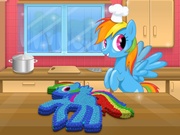 play Rainbow Dash M&M Cake