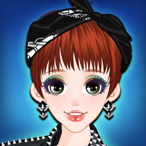 Neon Lights: City Dressup. Dress Up A Dandy Girl For Party With Fashion Clothes.