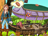 play Frozen Princess Flying Ship Escape