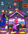 play Elsa And Anna Halloween Room Cleaning