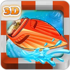 Racing Boat 3D Free