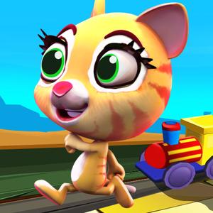 Racing Cat Runner : Clumsy Kitty Running The Race – Run Game For Kids
