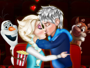 Elsa And Jack Cinema Kissing