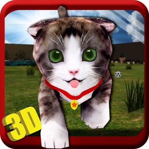 Real Cat Simulator 3D - Little Cute Kitty Simulation Game To Explore & Play In Home