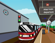 play Metro Train Signal Escape