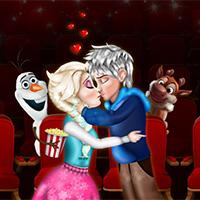 play Elsa And Jack Cinema Kissing