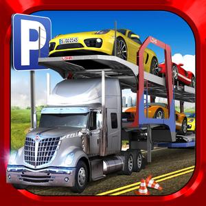 Car Transport Truck Parking Simulator - Real Show-Room Driving Test Sim Racing