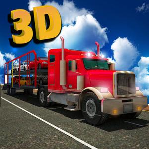 Car Transporter Truck Trailer - 3D Transporter Cargo Trucker Parking Simulator
