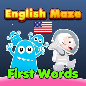 English Maze: First Words (Us English)
