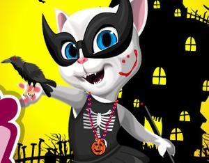 play Halloween Talking Angela Dress Up