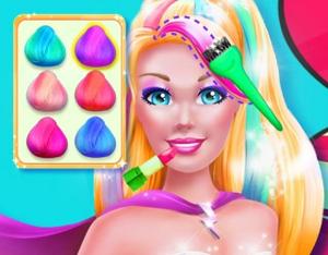 play Super Barbie Hair And Makeup