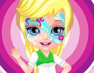 play Baby Barbie Little Pony Face Painting