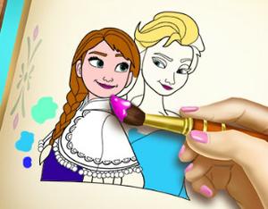 play Frozen Coloring Book
