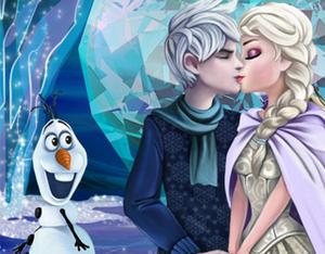 play Sweet Kissing Elsa And Jack Frost