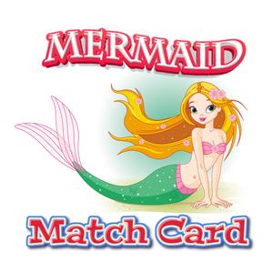 Match Cards Brain Training Game - Little Mermaid Version