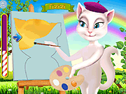 play Talking Angela Painting Ginger