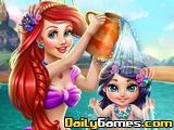 play Ariel Baby Wash