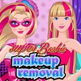 play Super Barbie Makeup Removal