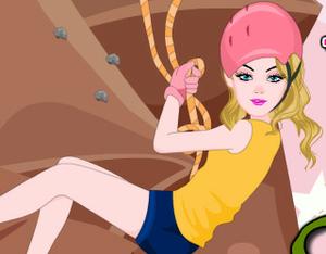play Barbie Rock Climbing Accident