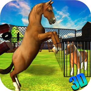 Wild Horse Fury 3D - Real Crazy Animal Rampage Game To Ride & Destroy The City