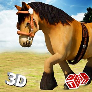 Wild Horse Run Simulator 3D - Real Jockey Riding & Jumping Simulation App In Mountains