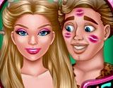 play Barbie Halloween Kissing
