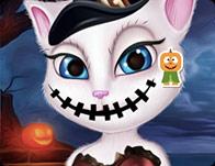 play Talking Angela Halloween Makeover