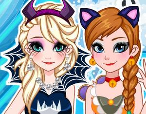 play Frozen Halloween Cute&Creepy