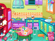 play Ellie Kitchen Cleaning
