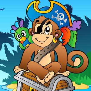 Word Learning Puzzle For Kids And Toddlers - Adventures, Pirates And Treasures