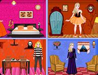 play Barbie Halloween Doll House