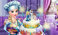 play Elsa Wedding Cake