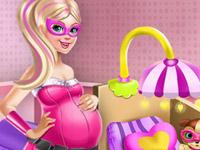 play Super Barbie Maternity Deco Kissing