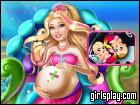 play Pregnant Barbie Mermaid Emergency